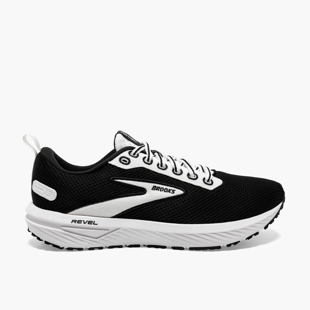 Chaussures Running Route Brooks Revel 6 Blanche Noir Femme | MUW-7401223